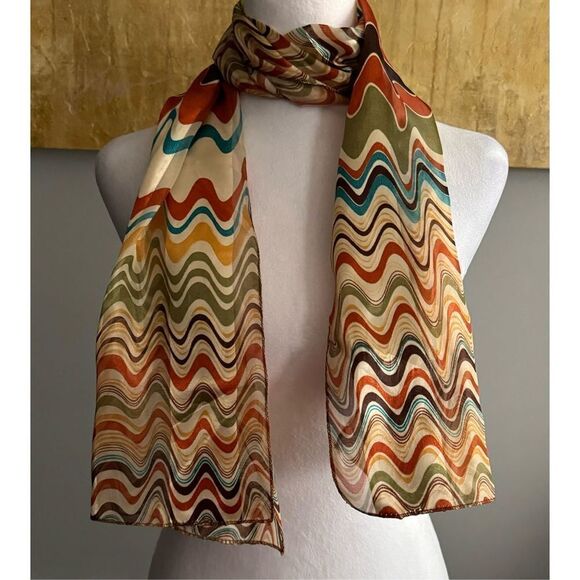 Multi-Color Sheer Scarf - Picture 3 of 10